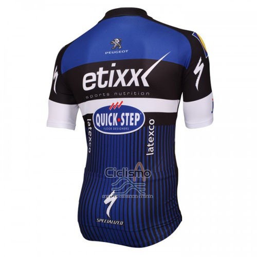 Etixx Quick Step Ropa Ciclismo Culotte Corto 2016 Mangas Cortas Blanco y Azul
